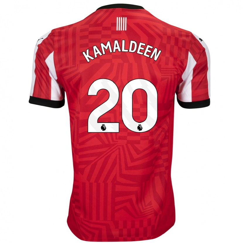 Danxen Men Kamaldeen Sulemana #20 Red White Home Jersey 2024/25 T-Shirt