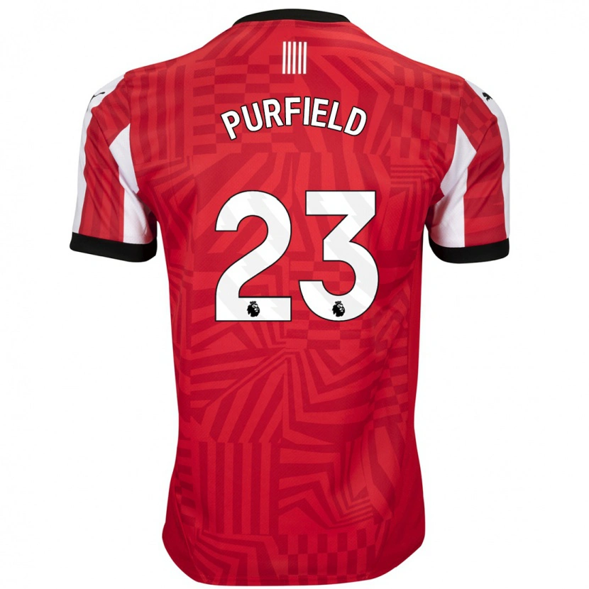 Danxen Men Jemma Elizabeth Purfield #23 Red White Home Jersey 2024/25 T-Shirt