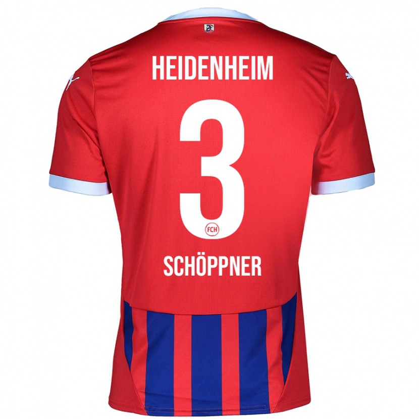 Danxen Men Jan Schöppner #3 Red Blue Home Jersey 2024/25 T-Shirt