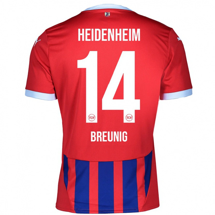 Danxen Men Maximilian Breunig #14 Red Blue Home Jersey 2024/25 T-Shirt