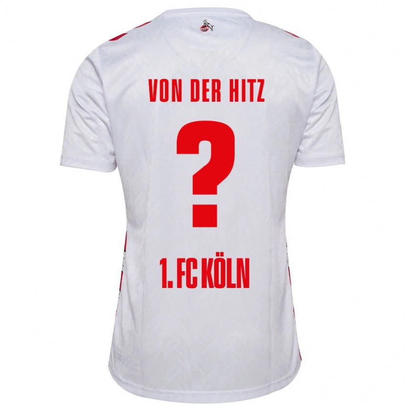 Danxen Men Justin Von Der Hitz #0 White Red Home Jersey 2024/25 T-Shirt