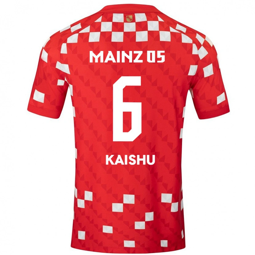 Danxen Men Kaishu Sano #6 White Red Home Jersey 2024/25 T-Shirt