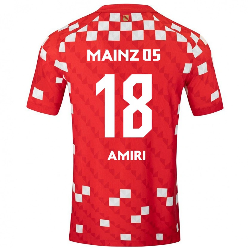 Danxen Men Nadiem Amiri #18 White Red Home Jersey 2024/25 T-Shirt