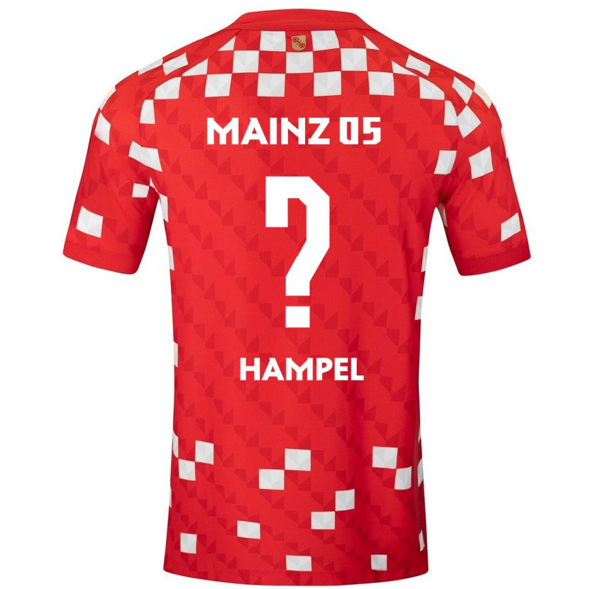 Danxen Men Luca Hampel #0 White Red Home Jersey 2024/25 T-Shirt
