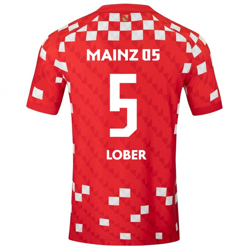 Danxen Men Jana Löber #5 White Red Home Jersey 2024/25 T-Shirt