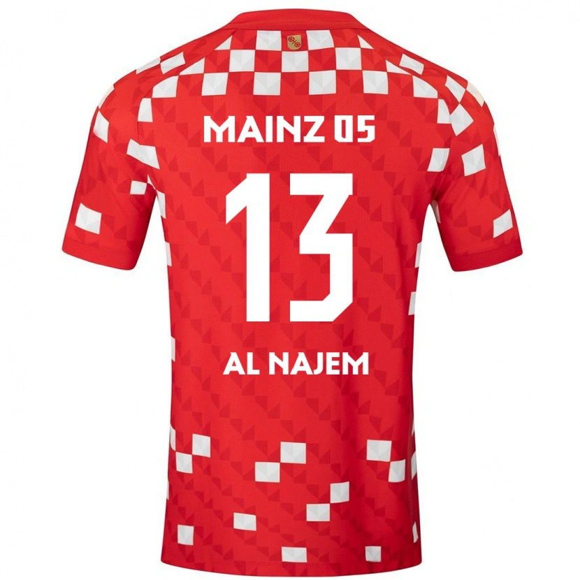 Danxen Men Salma Al Najem #13 White Red Home Jersey 2024/25 T-Shirt