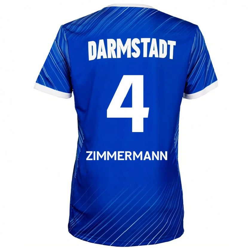 Danxen Men Christoph Zimmermann #4 Blue White Home Jersey 2024/25 T-Shirt