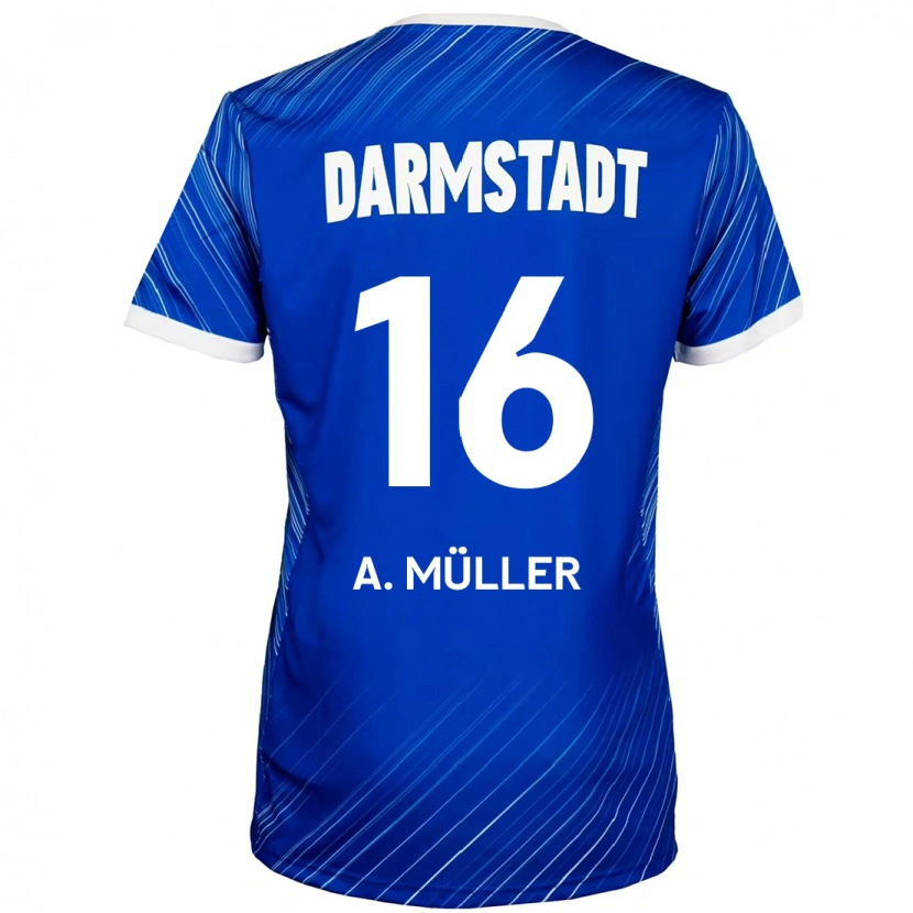 Danxen Men Andreas Müller #16 Blue White Home Jersey 2024/25 T-Shirt