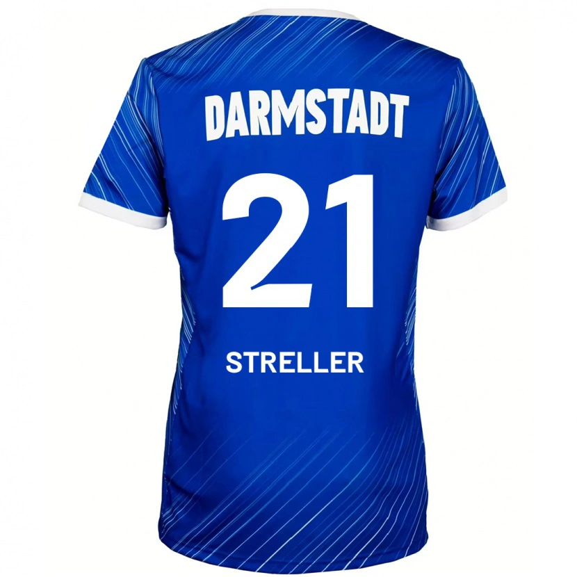 Danxen Men Till Streller #21 Blue White Home Jersey 2024/25 T-Shirt