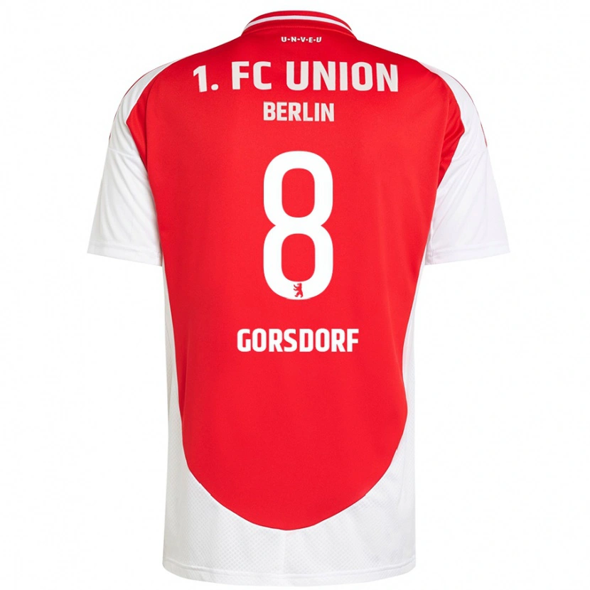 Danxen Men Lisa Görsdorf #8 Red White Home Jersey 2024/25 T-Shirt