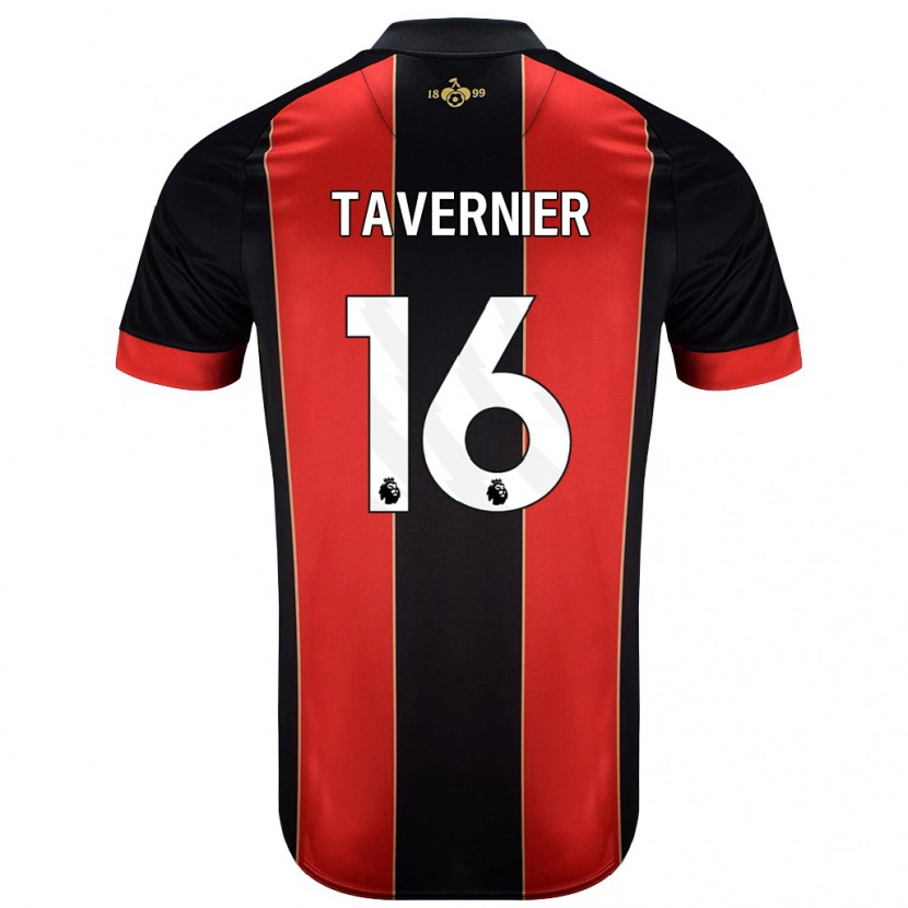 Danxen Men Marcus Tavernier #16 Red Black Home Jersey 2024/25 T-Shirt