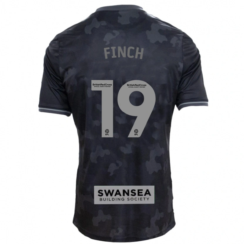 Danxen Men Lucy Finch #19 Black Away Jersey 2024/25 T-Shirt