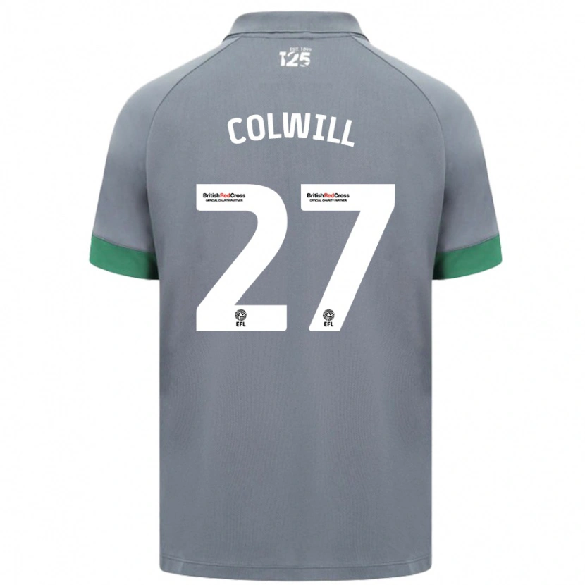 Danxen Men Rubin Colwill #27 Dark Gray Away Jersey 2024/25 T-Shirt