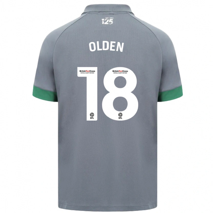 Danxen Men Mackenzie Olden #18 Dark Gray Away Jersey 2024/25 T-Shirt