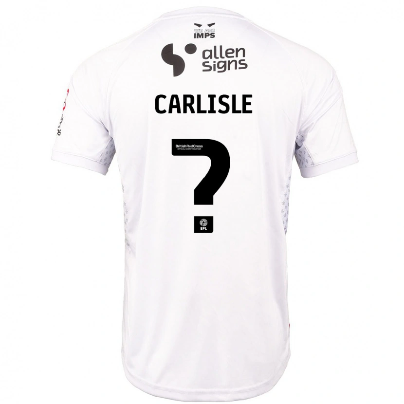 Danxen Men Charlie Carlisle #0 Red White Away Jersey 2024/25 T-Shirt