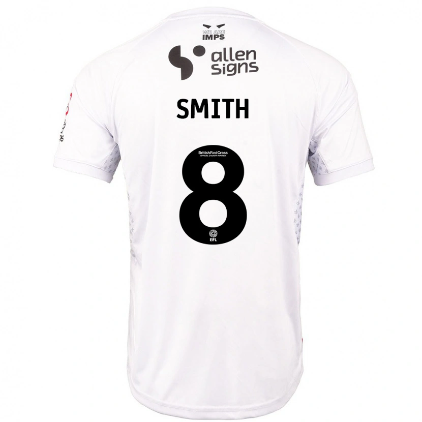 Danxen Men Alistair Smith #8 Red White Away Jersey 2024/25 T-Shirt