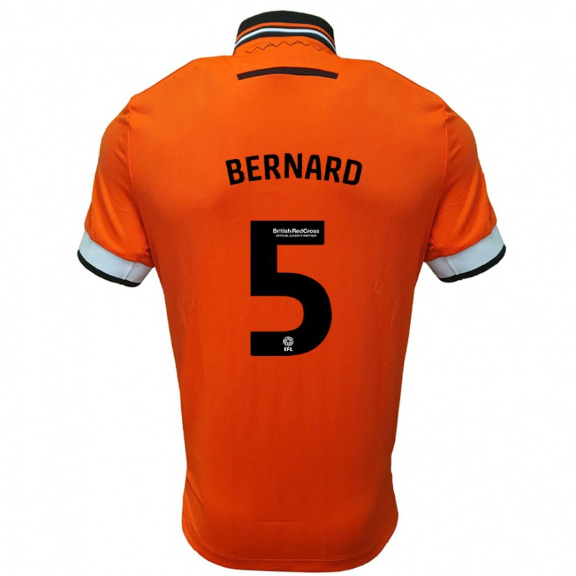 Danxen Men Di'shon Bernard #5 Orange White Away Jersey 2024/25 T-Shirt