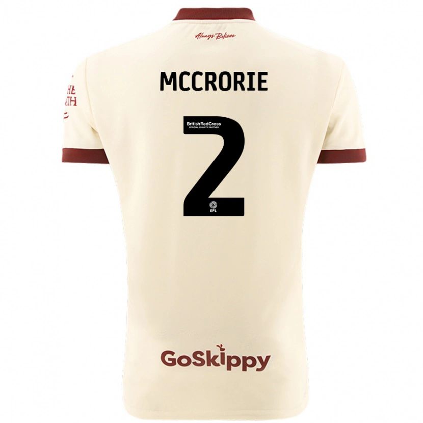 Danxen Men Ross Mccrorie #2 Cream White Away Jersey 2024/25 T-Shirt