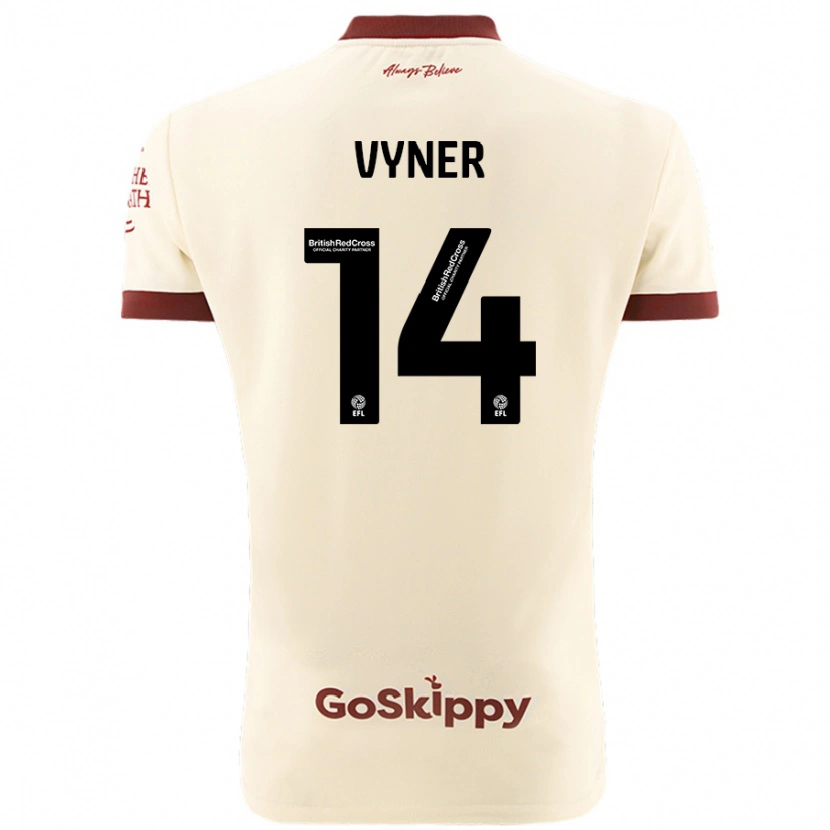 Danxen Men Zak Vyner #14 Cream White Away Jersey 2024/25 T-Shirt