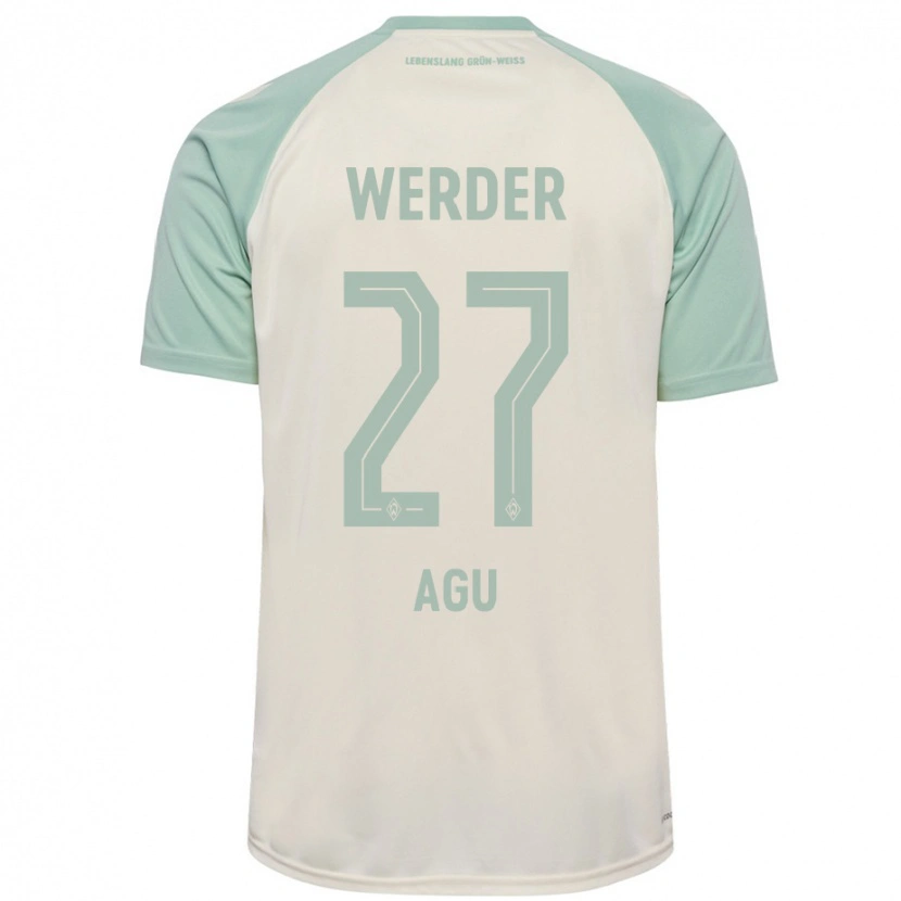 Danxen Men Felix Agu #27 Off-White Light Green Away Jersey 2024/25 T-Shirt