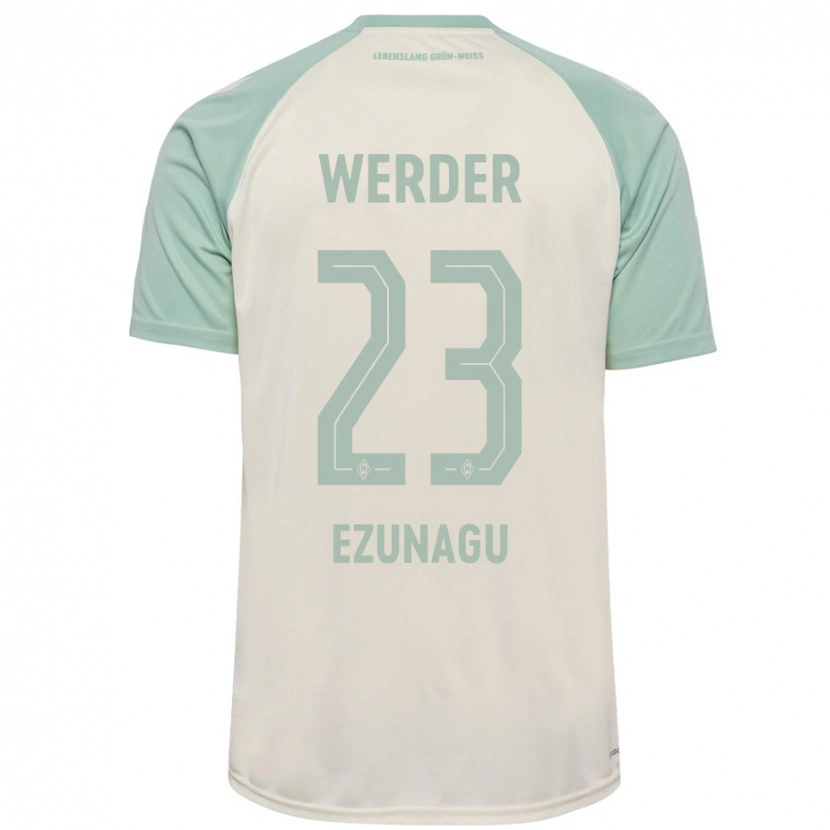 Danxen Men Ike Ezunagu #23 Off-White Light Green Away Jersey 2024/25 T-Shirt