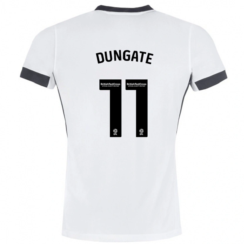 Danxen Men Katie Dungate #11 White Black Away Jersey 2024/25 T-Shirt