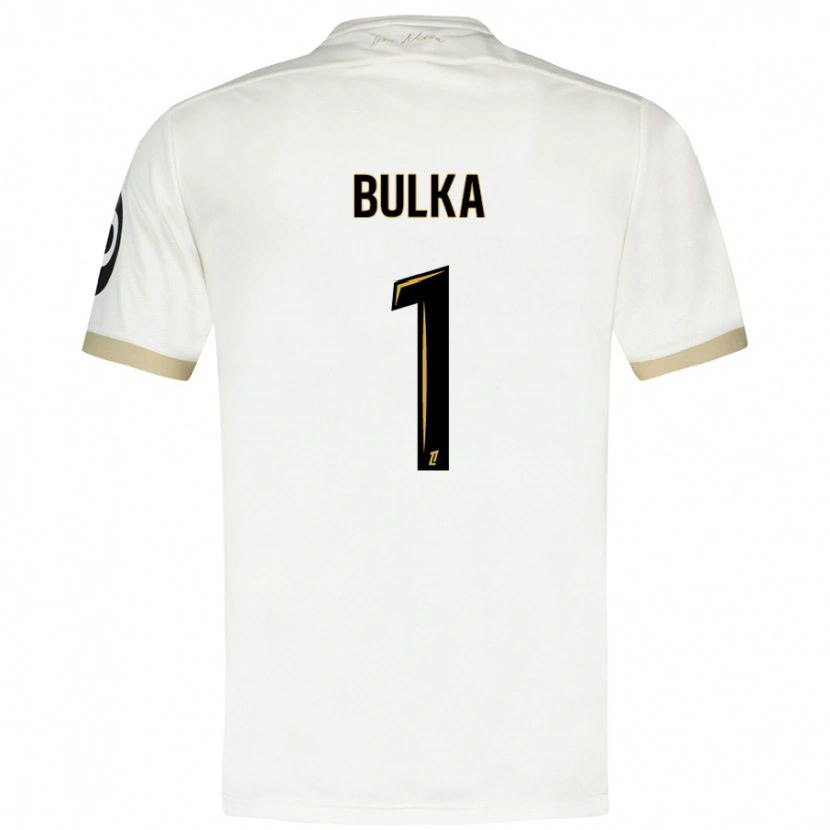 Danxen Men Marcin Bulka #1 White Gold Away Jersey 2024/25 T-Shirt