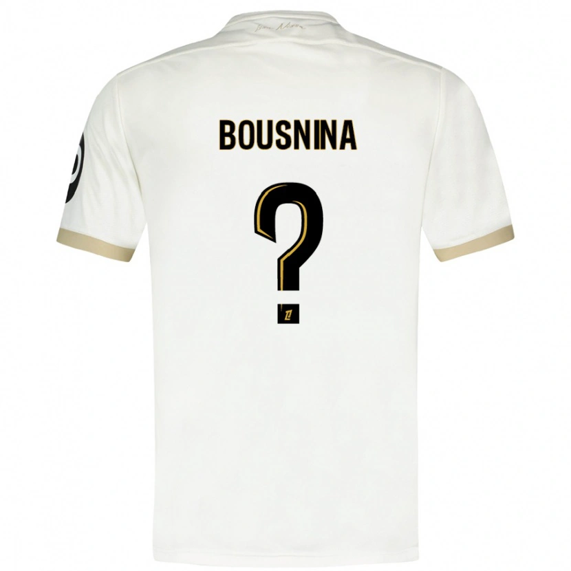 Danxen Men Farès Bousnina #0 White Gold Away Jersey 2024/25 T-Shirt