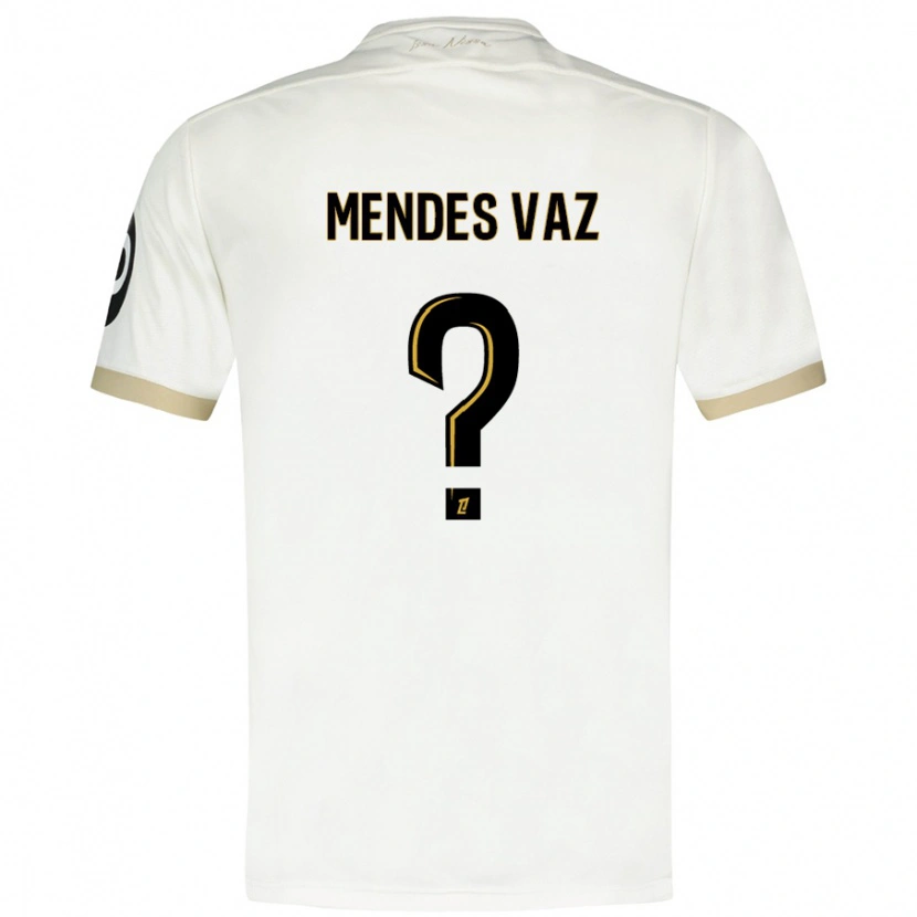 Danxen Men Hernâni Mendes Vaz #0 White Gold Away Jersey 2024/25 T-Shirt
