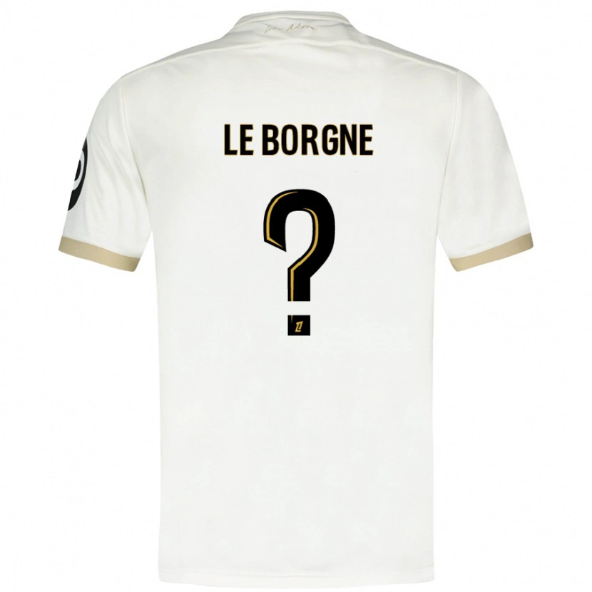 Danxen Men Andréa Le Borgne #0 White Gold Away Jersey 2024/25 T-Shirt