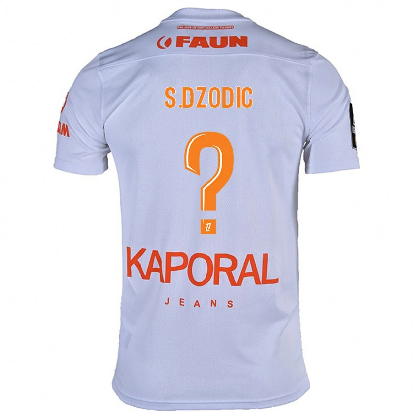Danxen Men Stefan Dzodic #0 White Away Jersey 2024/25 T-Shirt