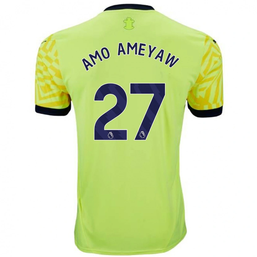 Danxen Men Samuel Amo-Ameyaw #27 Yellow Away Jersey 2024/25 T-Shirt