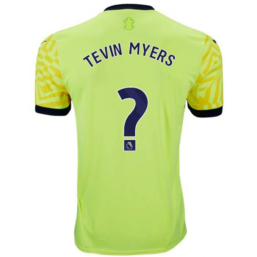 Danxen Men Tevin Myers #0 Yellow Away Jersey 2024/25 T-Shirt