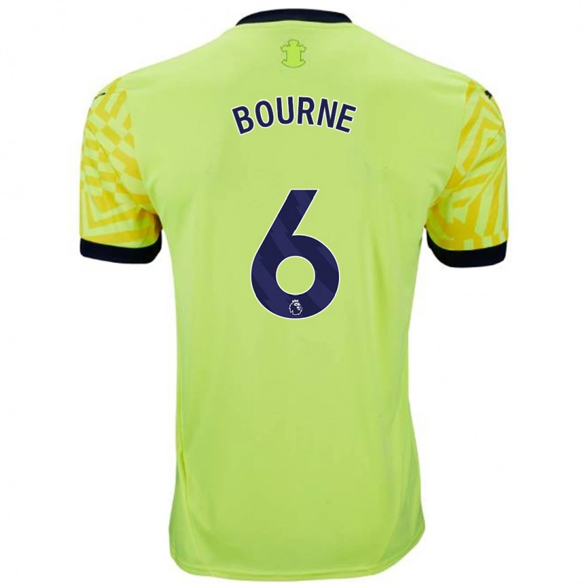 Danxen Men Tara Bourne #6 Yellow Away Jersey 2024/25 T-Shirt