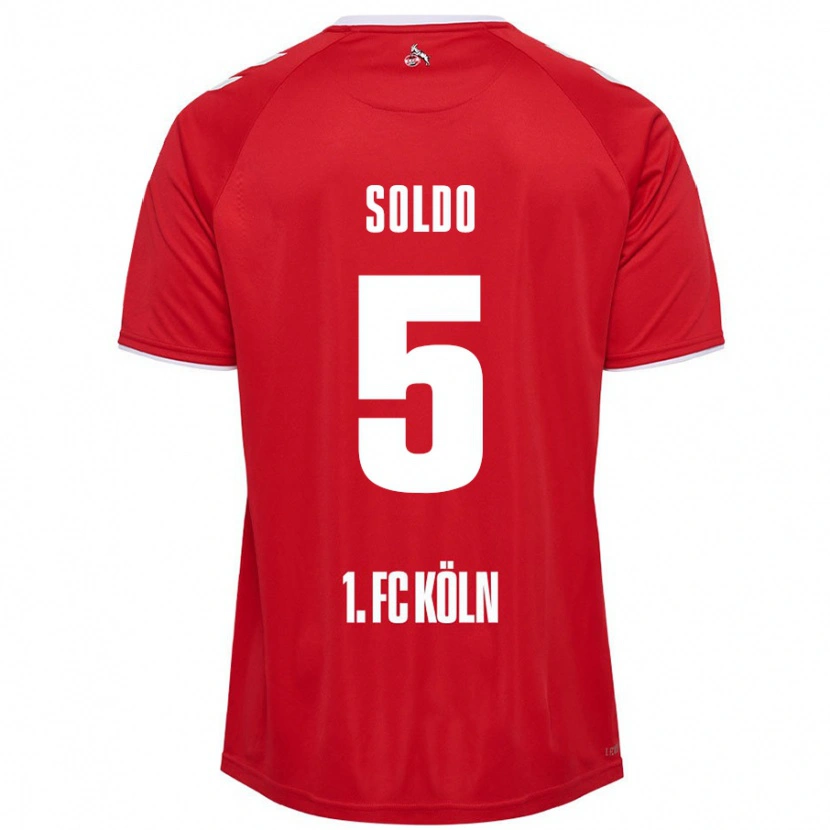 Danxen Men Nikola Soldo #5 Red White Away Jersey 2024/25 T-Shirt