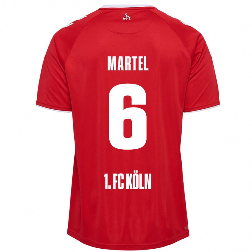 Danxen Men Eric Martel #6 Red White Away Jersey 2024/25 T-Shirt