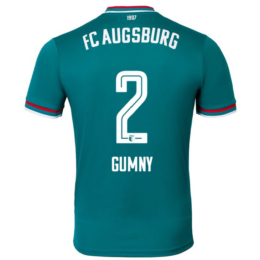 Danxen Men Robert Gumny #2 Dark Green Away Jersey 2024/25 T-Shirt