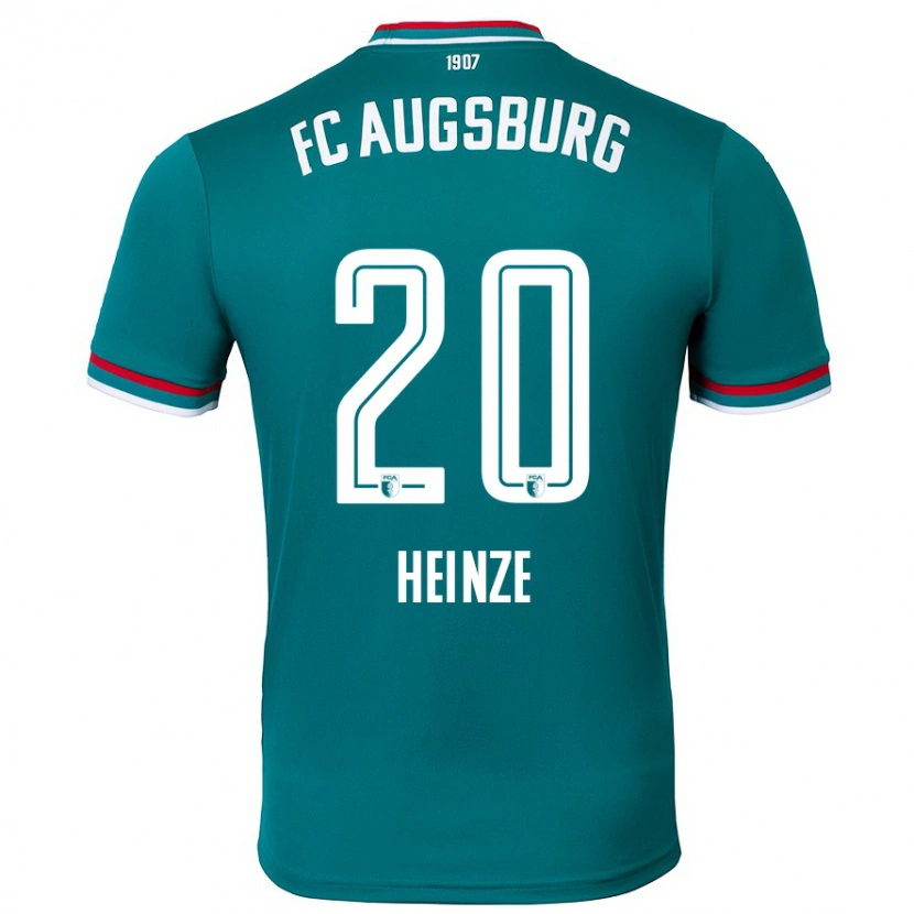 Danxen Men Fynn Heinze #20 Dark Green Away Jersey 2024/25 T-Shirt