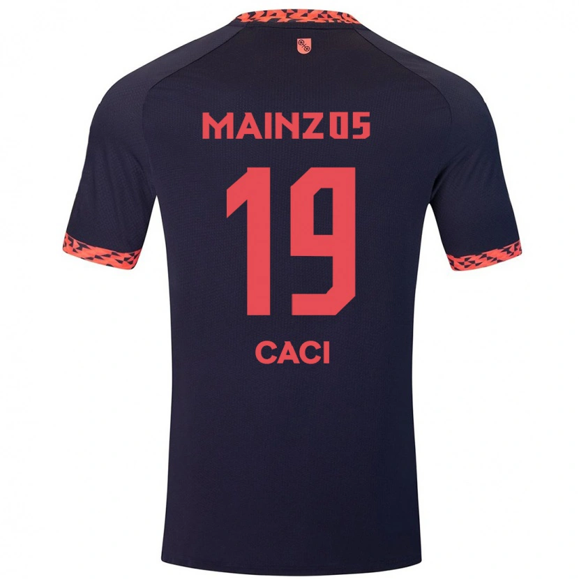Danxen Men Anthony Caci #19 Blue Coral Red Away Jersey 2024/25 T-Shirt