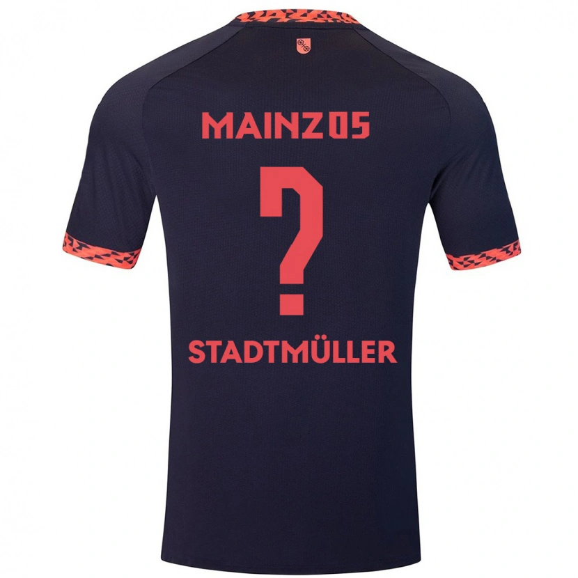 Danxen Men Elias Stadtmüller #0 Blue Coral Red Away Jersey 2024/25 T-Shirt