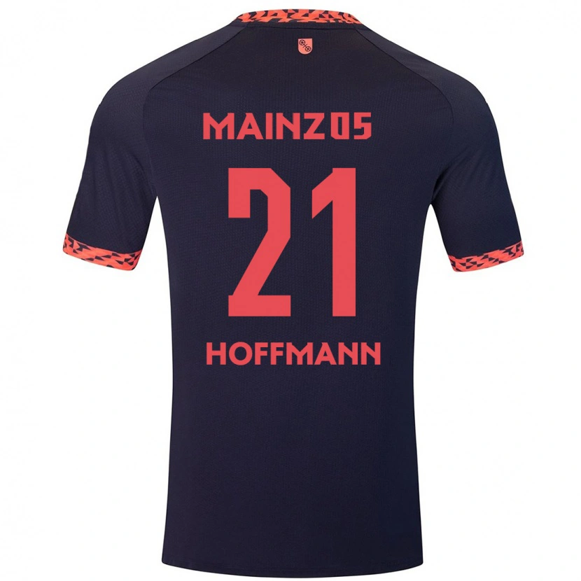 Danxen Men Leon Hoffmann #21 Blue Coral Red Away Jersey 2024/25 T-Shirt