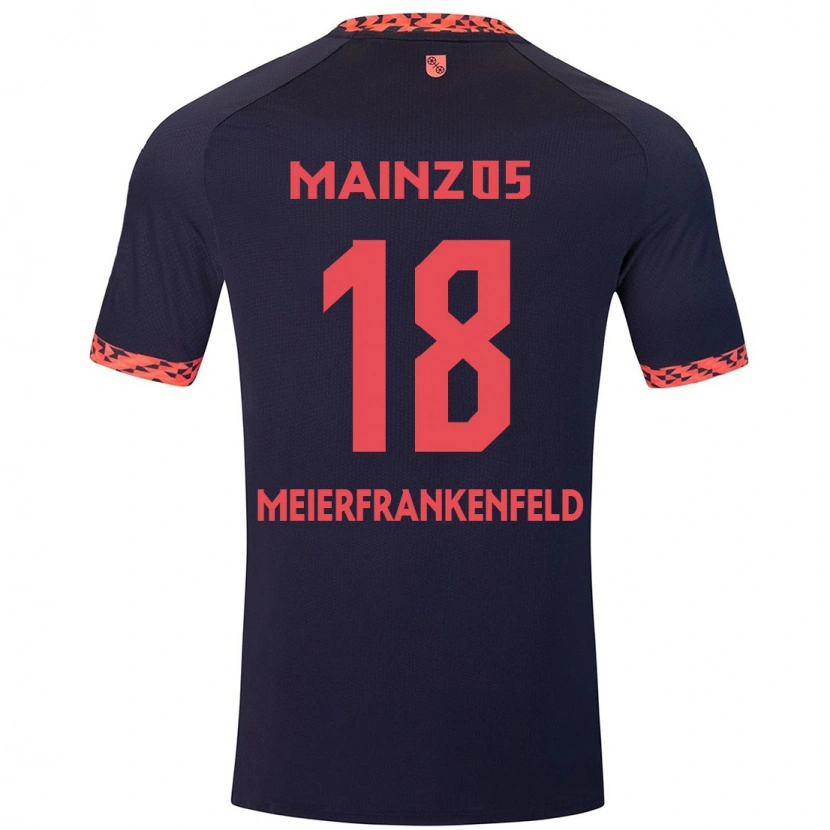 Danxen Men Jana Meierfrankenfeld #18 Blue Coral Red Away Jersey 2024/25 T-Shirt