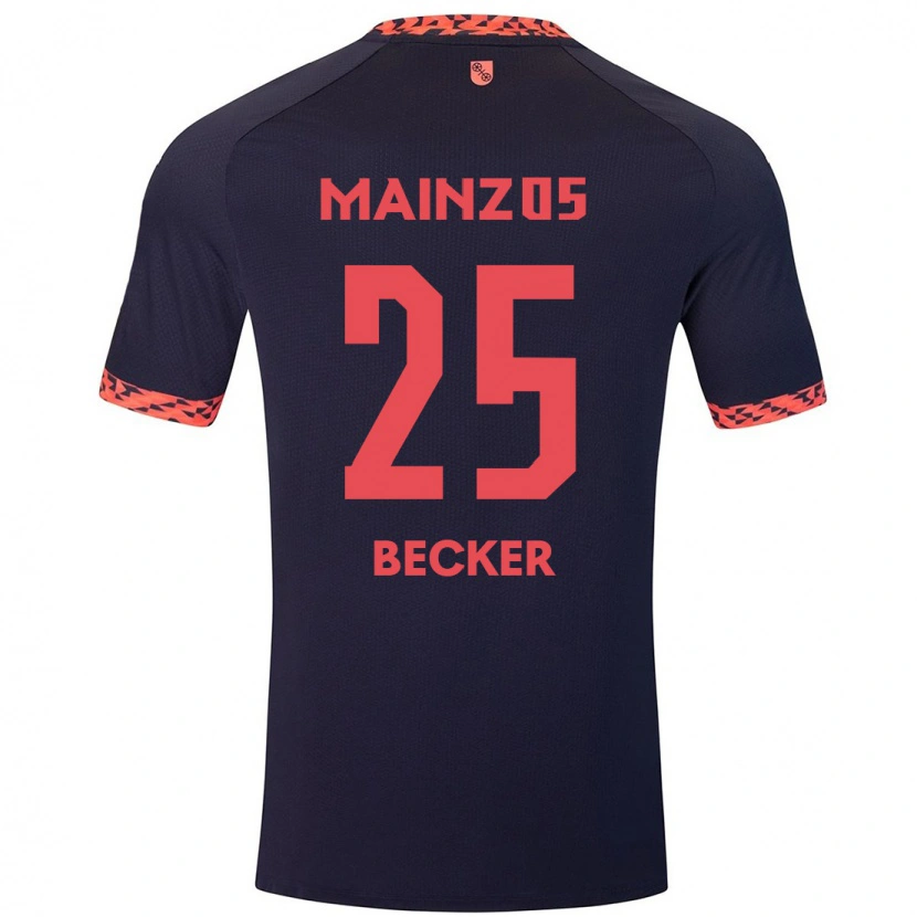Danxen Men Kathrin Becker #25 Blue Coral Red Away Jersey 2024/25 T-Shirt