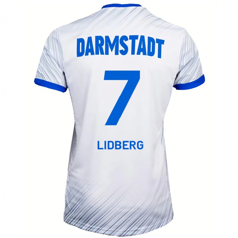 Danxen Men Isac Lidberg #7 White Blue Away Jersey 2024/25 T-Shirt