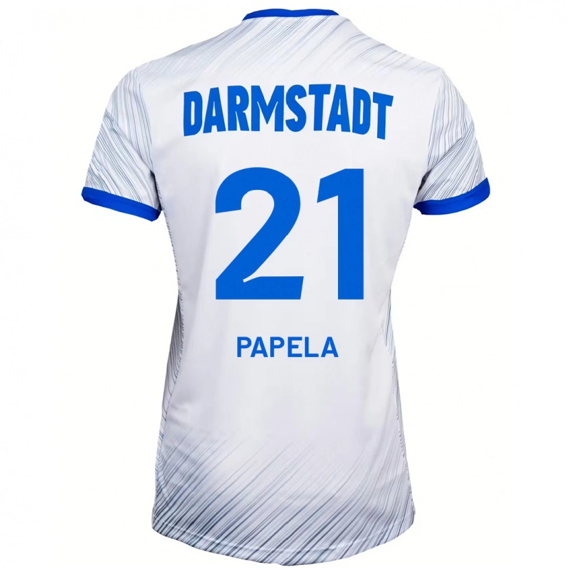 Danxen Men Merveille Papela #21 White Blue Away Jersey 2024/25 T-Shirt