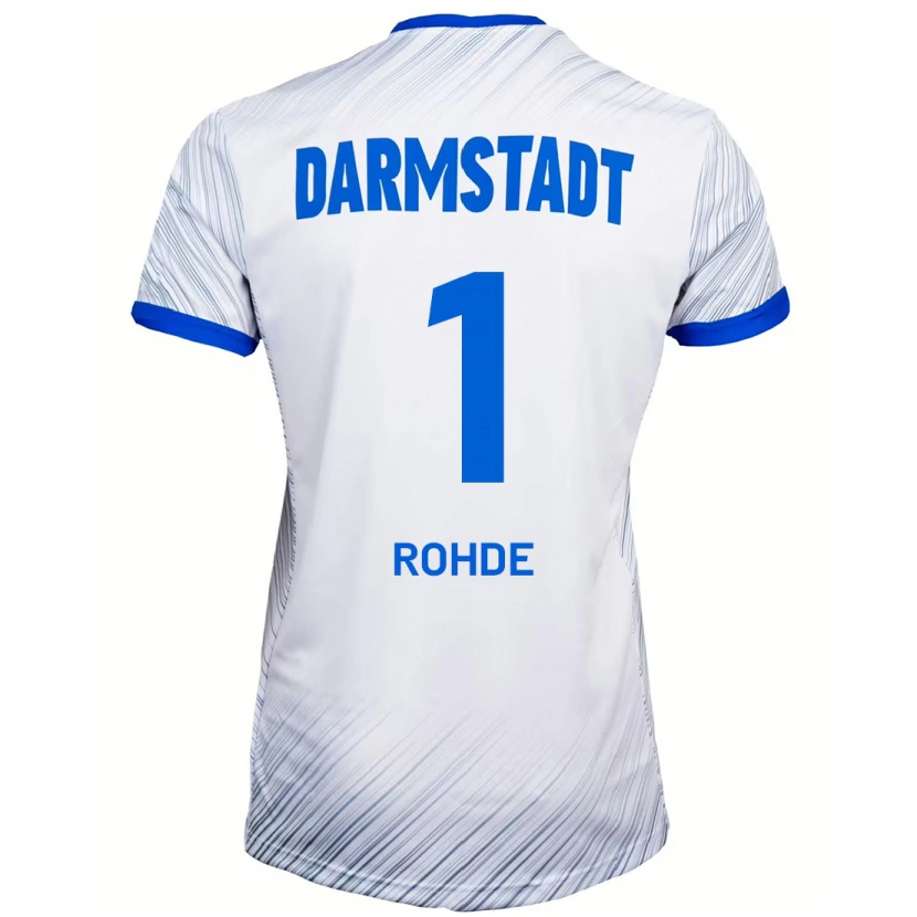 Danxen Men Til Rohde #1 White Blue Away Jersey 2024/25 T-Shirt