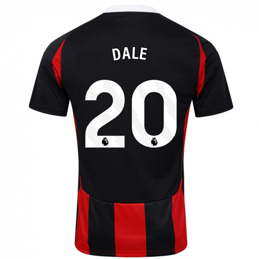 Danxen Men Olivia Dale #20 Black Red Away Jersey 2024/25 T-Shirt