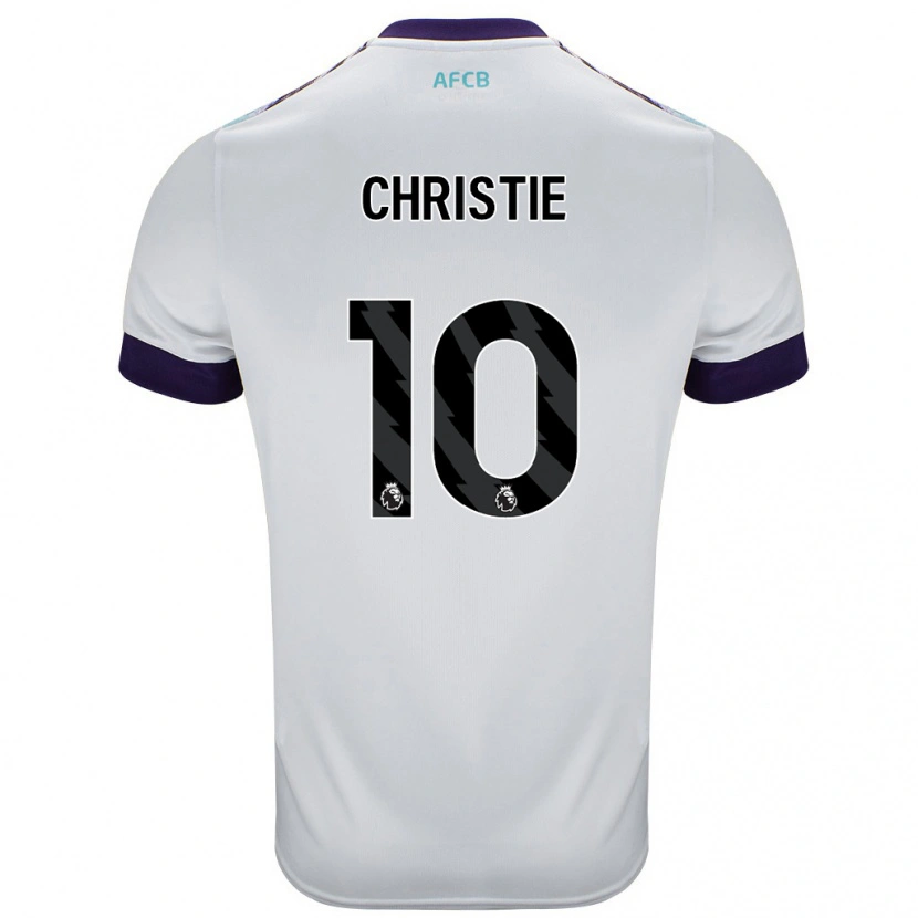 Danxen Men Ryan Christie #10 White Green Purple Away Jersey 2024/25 T-Shirt