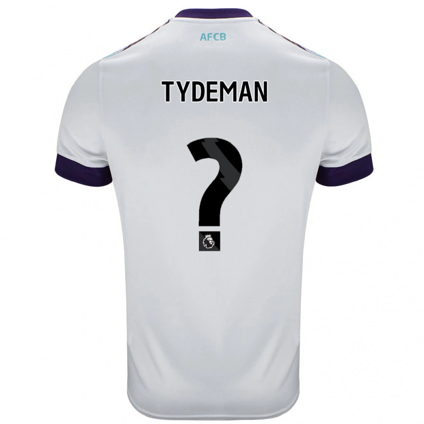 Danxen Men Kian Tydeman #0 White Green Purple Away Jersey 2024/25 T-Shirt