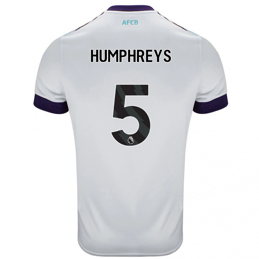 Danxen Men Holly Humphreys #5 White Green Purple Away Jersey 2024/25 T-Shirt